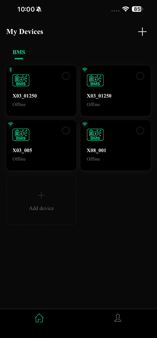 Octopus BMS App Screenshot